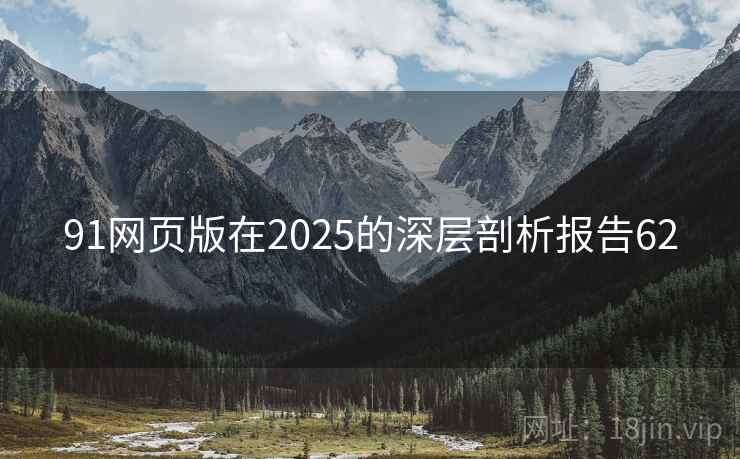 91网页版在2025的深层剖析报告62