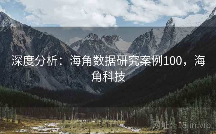 深度分析：海角数据研究案例100，海角科技
