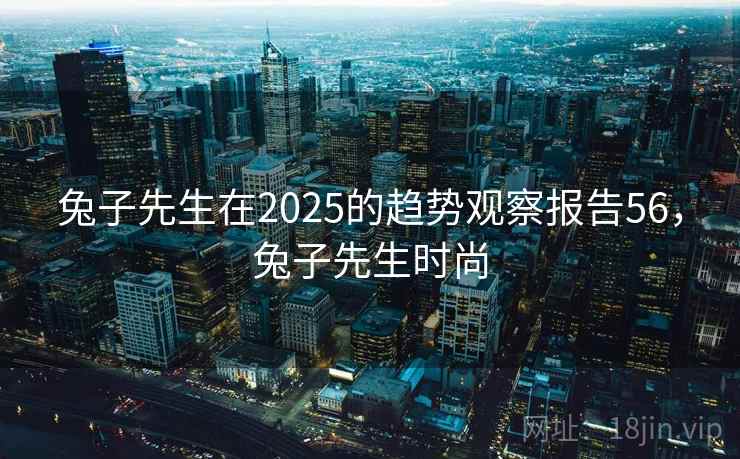 兔子先生在2025的趋势观察报告56，兔子先生时尚