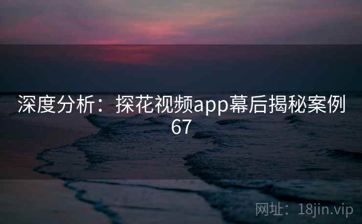 深度分析：探花视频app幕后揭秘案例67